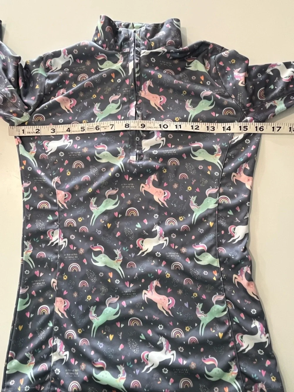 Royal Highness Equestrian Girls Unicorn Sun Shirt Performance Top M Gorpcore